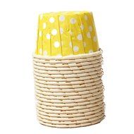 TOOGOO(R) 20pcs Paper Cupcake Wrapper Liner Paper Cake Muffin Case Dessert Baking Cups Yellow