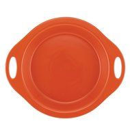 Rachael Ray Stoneware 9-Inch Pie Baker, Orange N4