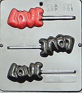 Love Lollipop Chocolate Candy Mold 201