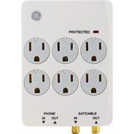 GE 14607 6-Outlet Surge Protector Wall Tap with Safety Covers consumer electronics
