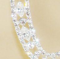 Vintage Style Swarovski Crystal Rhinestone Monogram Wedding Cake Topper 2 large letters and small &amp; sign N4