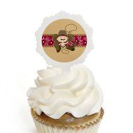 Little Cowboy - Western Cupcake Picks with Stickers - Party Cupcake Toppers - 12 Count N3