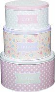 25.5cm, 22cm &amp; 20cm Sweetly Does It Set Of Three Cake Tins