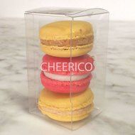 25 Sets of Clear Macaron Boxes for 3 Macarons ($1.1 Per Macaron Box) N3