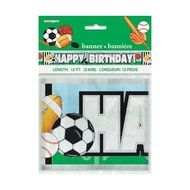 Cardboard Classic Sports Cake Bunting Topper N14