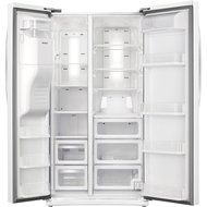 Samsung RS25H5111WW Energy Star 24.5 Cu. Ft. Side-by-Side Refrigerator/Freezer with External Water/Ice Dispenser... N2