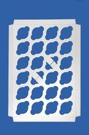 13 15/16" x 9 15/16" x 3/4" Cupcake Box Insert, White/Kraft, 24 Mini Cupcakes, 100ct