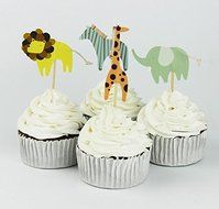 Yunko Set of 24 Cake Cupcake Decorative Cupcake Topper for Kids Birthday Party Themed Party Baby Shower (Guitar) N3