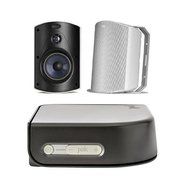 Polk Audio Atrium6 All-Weather Outdoor Loudspeaker, 50Hz-27kHz, Pair, White - Bundle With Polk Audio Omni A1 75W...