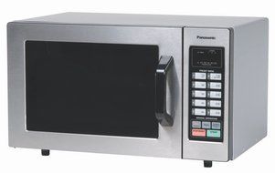 Panasonic NE-1054F Stainless 1000W 0.8 Cu. Ft. Commercial Microwave Oven with 10 Programmable Memory and Touch...