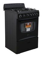 AVANTI GR2415CB Gas Range Sealed Burners, 24", Black N2