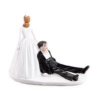 Better Line Funny Decorative Cake Toppers - Bride Carrying the Groom Cake Topper N21