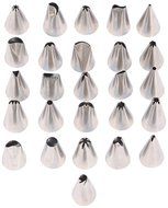 30 Piece Cake Decorating baking tools set- 26 Stainless Steel tips in Storage Case-Flower nail- ONLY KIT with... N3