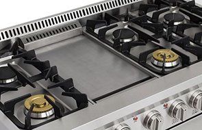 AGA APRO48AGSS 48" Professional Gas Range with RapidBake Convection, Stainless Steel N5