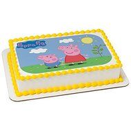8&quot; Round - Peppa Pig Birthday - Edible Cake/Cupcake Party Topper!!!
