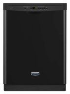 24" 50 dBA Control Dishwasher with 4-Blade Finish: Black