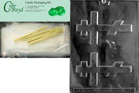 Cybrtrayd R011 Orthodox Cross Chocolate Candy Mold with Exclusive Cybrtrayd Copyrighted Chocolate Molding Instructions... N6