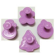 Christmas Plunger Cutters Set,Ubaker Fondant Cake Decorating Sugarcraft Cookie Cutter Color Purple(Snowman, Gingerbread... N6