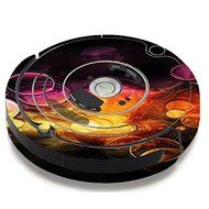 Skin Decal Vinyl Wrap For IRobot Roomba 650 655 Vacuum / Orange Bubbles