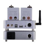 Gemtune APPJ PA1601A wiFI 6P14+6J1 tube amplifier,AUX/Smart Phone/SD Card/PC/Flash Disk Input (Silver) N5
