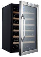 Kalamera 28 Bottle Stainless Steel Freestanding Wine Refrigerator N6
