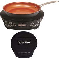 NuWave PIC Compact Precision Induction Cooktop w/ 9-inch Hard Anodized Fry Pan &amp; Storage Case Bundle N2
