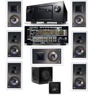 Klipsch KL-7800-THX 7.1 In-Wall-SW-310-Denon IN-Command AVR-4520CI A/V- White