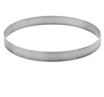 Straight Edge Perforated Stainless Steel Tart Ring N2
