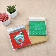 LingStar 100PCS Clear Christmas Gifts White Snowflake Bake Cookies Biscuit Candy Plastic Packaging Bags N9