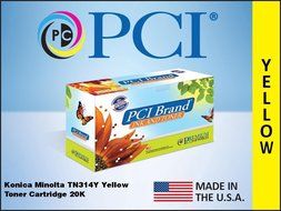 PCI KONICA MINOLTA A0D7231 TN-314Y 20K Y