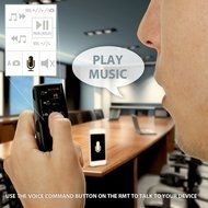 GOgroove Multimedia Bluetooth Music Remote Control with Audio Playback &amp; Voice Commands - Sync Your Device w/... N5
