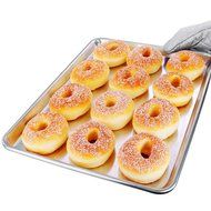 Aluminum Non-stick Baking Cookies Breads Sheet Pan Tray Plate Tool Silver Tone, 18&quot; x 13&quot; N9