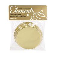 Hanna K. Signature 48 Count Elements Self-Standing Foil Baking Cups, 3&quot;, Gold