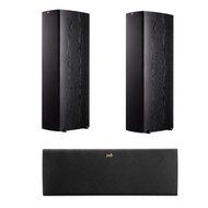 Polk Audio 2X TSx550T High Performance Tower Speakers with Two 5.25" Drivers and Two 8" Woofers, Black - Bundle...