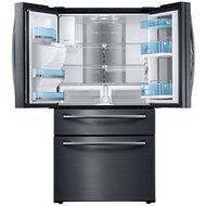 Samsung Appliance RF28JBEDBSG 36" Energy Star Rated Food Showcase French Door Refrigerator in Black Stainless... N2