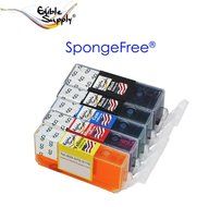 Edible Supply Refillable Edible Ink Cartridge Combo Set for Canon iP4820 iP4920 iX6520 MG5120 MG5220 MG5320 MX882...