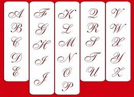 Designer Stencils C111 2.25 Inch Large Script Cake Stencil, Beige/semi-transparent N2