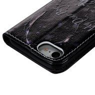 iPhone 7 Case (4.7 inch) - Wallet Folio Flip Premuim PU Leather Case Colorful Print Design with Stand Magnetic... N123