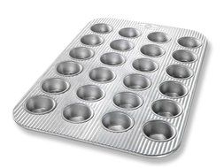 USA Pan Bakeware Aluminized Steel Mini Muffin Pan, 24 Cup