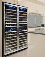 Vinotemp VNTVT-155SBW 155-Bottle Dual-Zone Wine Cooler N7