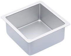 15cm Master Class Silver Anodised Square Deep Cake Pan