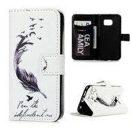 S6 Edge Case,Samsung Galaxy S6 Edge Case - Wallet Folio Flip Premuim PU Leather Case Colorful Print Design with... N49