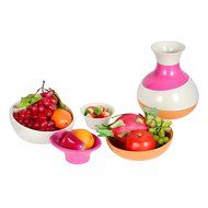 Mixing Bowl 4 Piece Stackable Multifunction Fruit Basket Serving Bowl Set N3