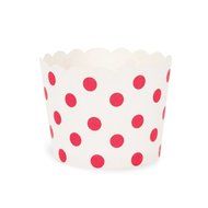 Paper Eskimo Baking Cups with Red Stripes, 25-Pack N16