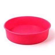 10&ldquo; / 25.4cm Non-stick Round Silicone Cake Mold Pan - Blue Set of 2ea N3