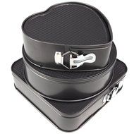 Metal Black Cake Pans Baking Mold Baking Tool Mold Baking Pan Shape Round Square And Heart With Removable Bottom... N5