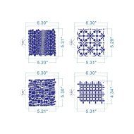 ART Kitchenware New 8pcs/set Bubble Impression Stencil Stone,Zebra,Animal Skin Template Fondant Cake Decorating... N5