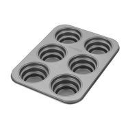 Cake Boss Specialty Nonstick Bakeware 2-Piece Round and Square Mini Stacked Cakelette Pan N5