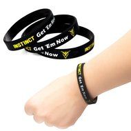 Pokemon Go Theme Silicone Wristband Bracelets [Set of 3] - Mystic [Blue] (1), Valor [Red] (1), Instinct [Yellow... N13