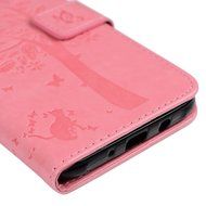 J7 Case,Samsung Galaxy J7 Case (2015 Version) - Wallet Embossed Butterflies Tree Premuim PU Leather Soft TPU Inner... N28